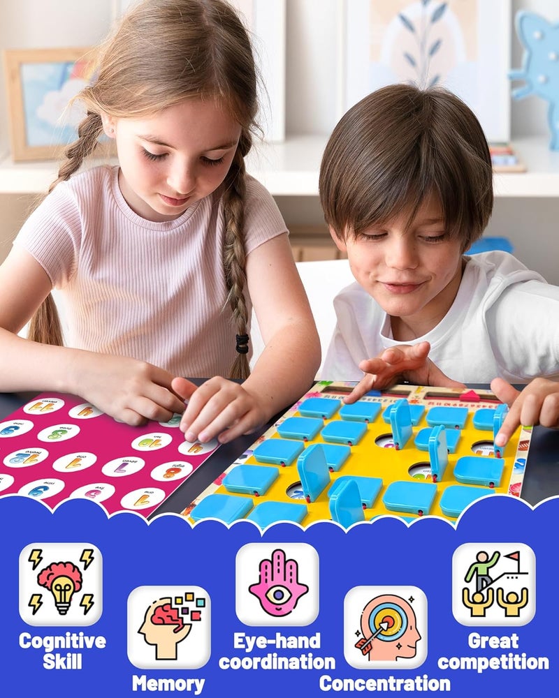 Walenty Store Matching Memory Game for Kids Ages 3-5 4-8, Board Games for 4-6, Car Airplane Camping Travel Toys Games Activities for 3-5 4-8, Toddler Kid Road Trip Essentials, Birthday Gifts for Kids Boys Girls - Image 4